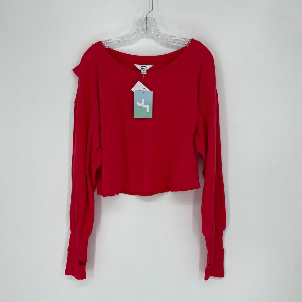 Joy Lab Boxy Fit Long Sleeve Tee Size Medium - Picture 5 of 8